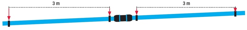 Exemple emplacement des supports pour tubes