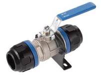 Valve quart de tour et supports