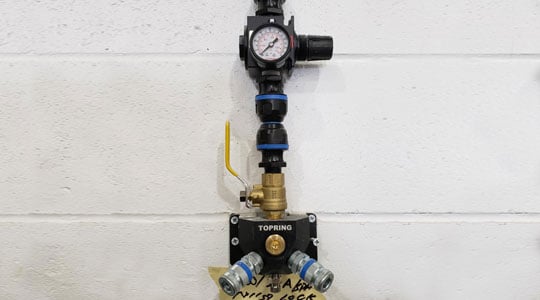 Air treatment at the application