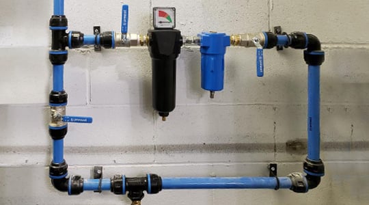 Air treatment at the compressor