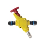 08.440 Valve d'arrêt cadenassable avec raccords à compression