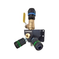 08.465.04 Distributeur mural avec valve et 2 raccords rapides