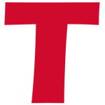 icône T rouge