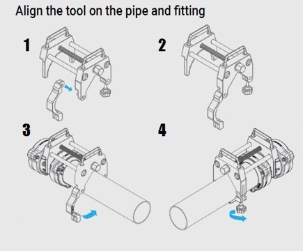 pipe insertion tool steps