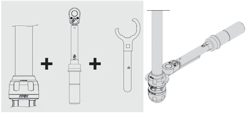outils nécessaires pour serrer le raccord