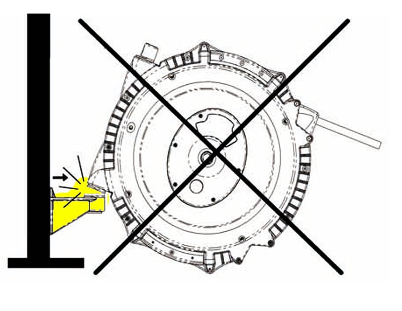 Figure 3. Bris du pommeau.