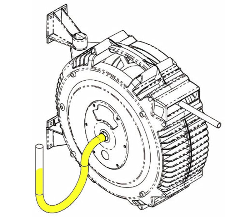 Figure 4. Tuyau d’alimentation en air.