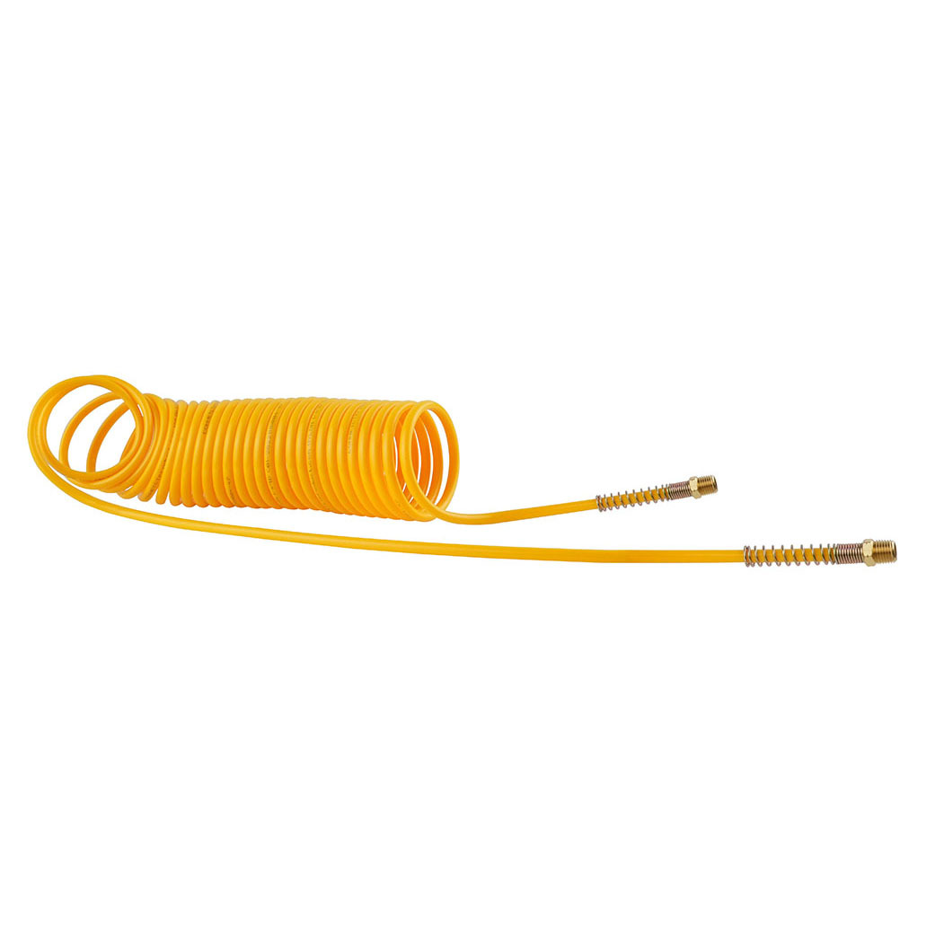 Polyurethane Coiled Hose 1/4 I.D. 15 Feet FLEXCOIL