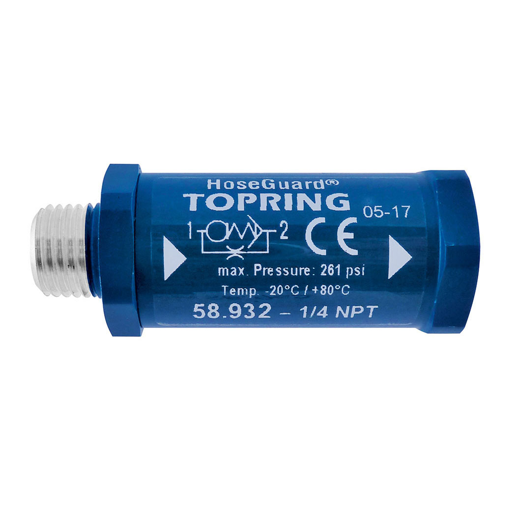 Aluminum Air Fuse 14 SCFM 1/4 (M) to 1/4 (F) NPT HOSEGUARD