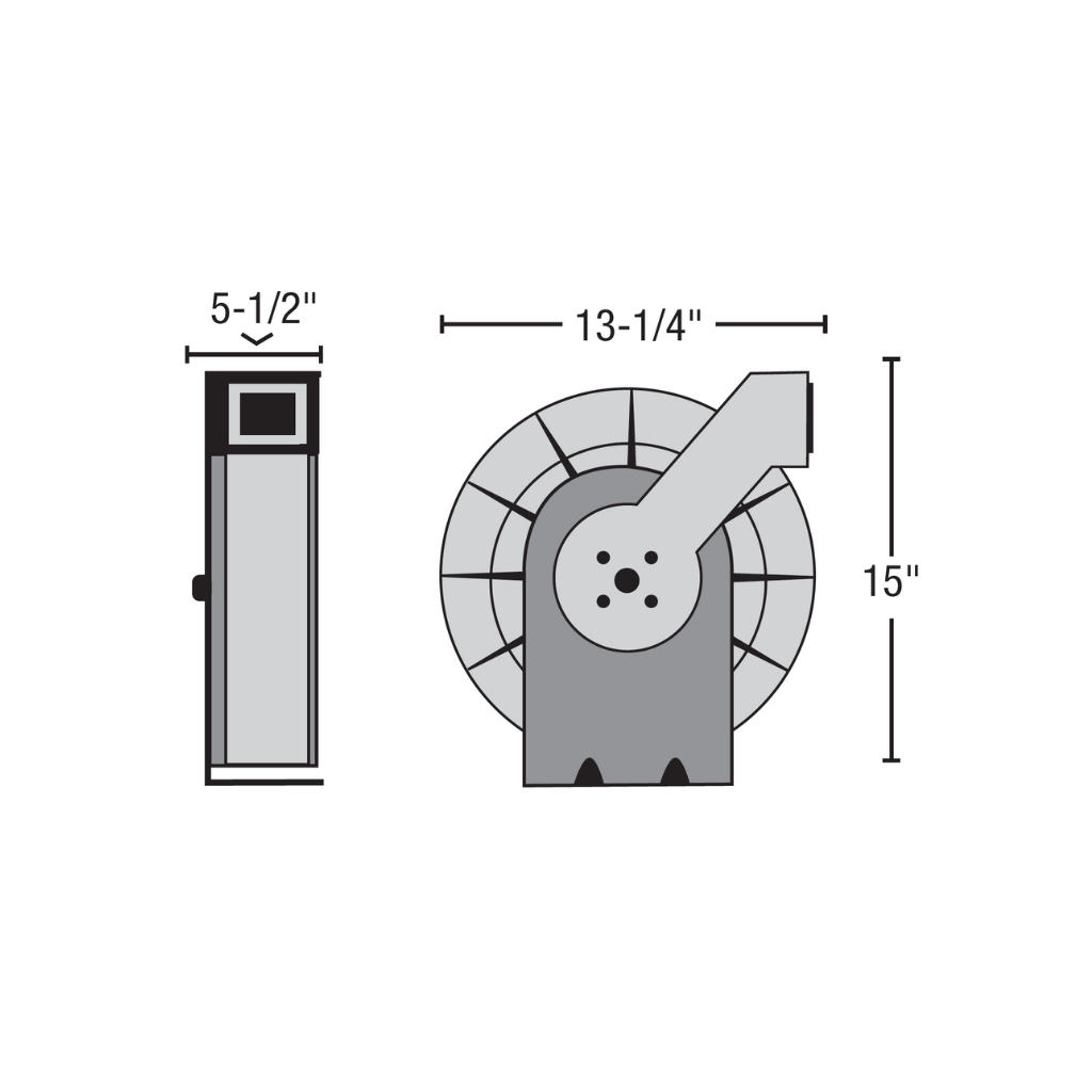 Hose Reel With 3/8 I.D. 50 ft. Polymer Hose FLEXREEL
