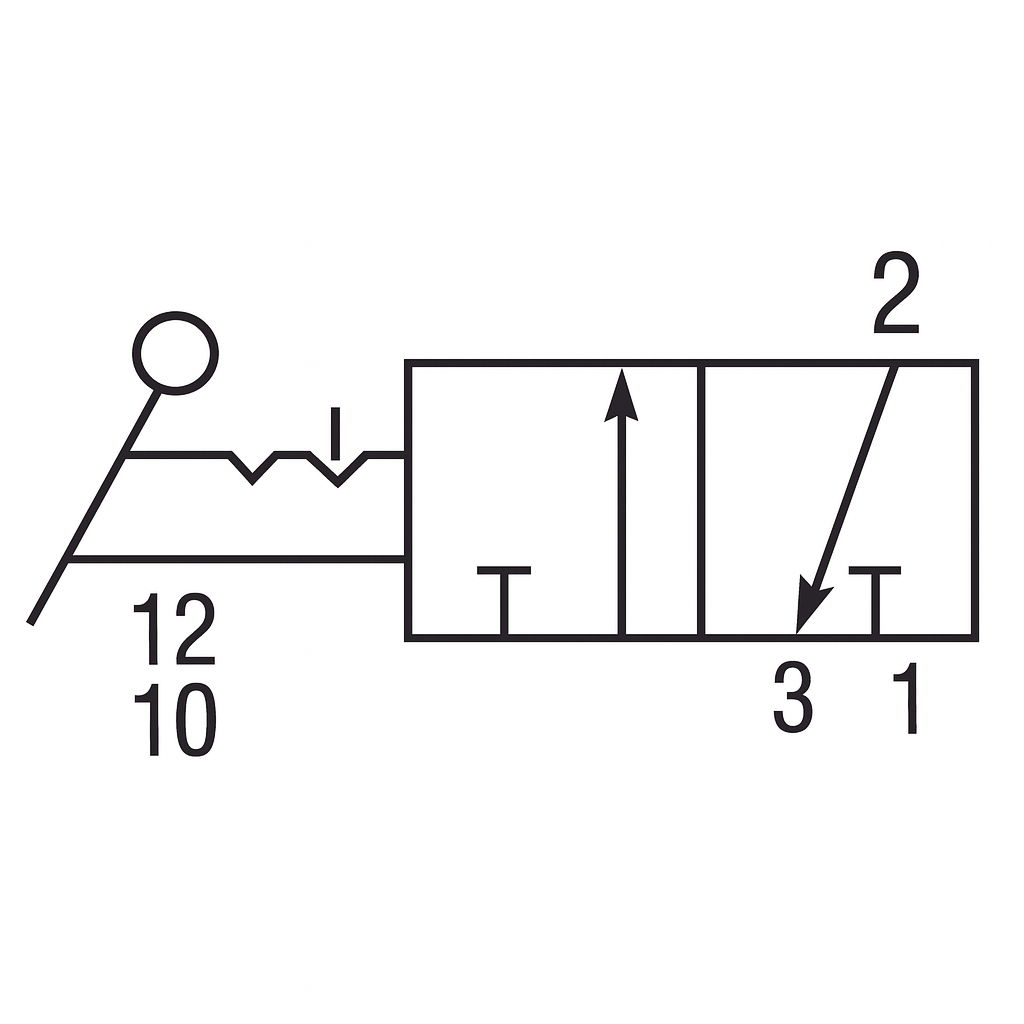 3/2-Way Manual Valve With Lateral Lever 1/4 (F) NPT OPTIMA