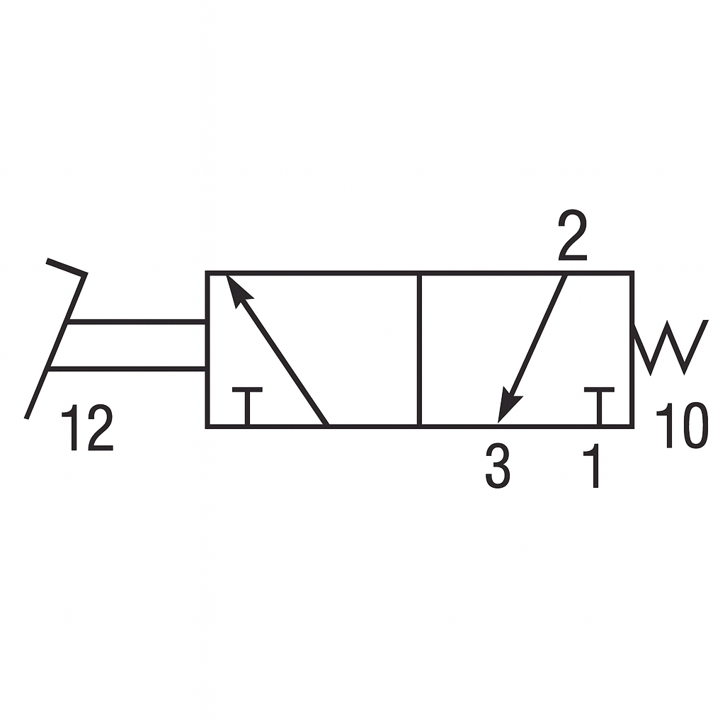 3/2-Way Manual Valve With Spring Pedal 1/4 (F) NPT OPTIMA