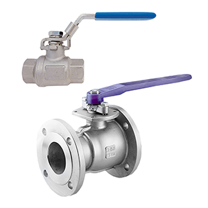 Valves quart de tour cadenassables en acier inoxydable