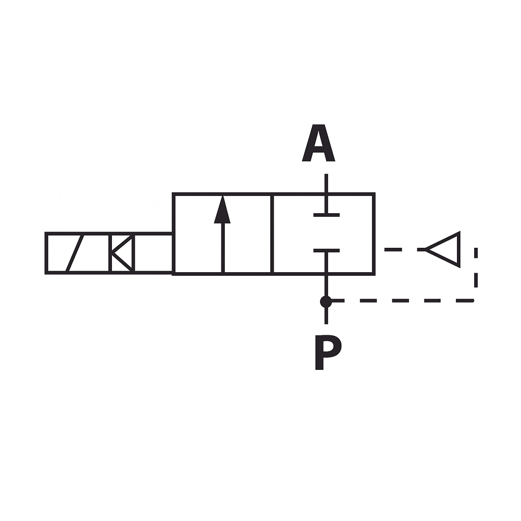 Valve solénoïde simple 12 VDC 2/2 voies 3/8 (F) NPT